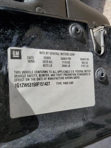 1G1ZW63156F151427 - 2006 CHEVROLET MALIBU MAXX SS BLACK photo 13