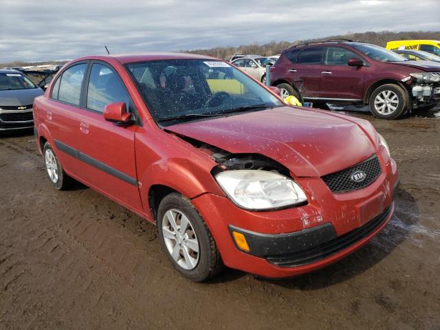 KNADE223X96524124 - 2009 KIA RIO BASE ORANGE photo 4