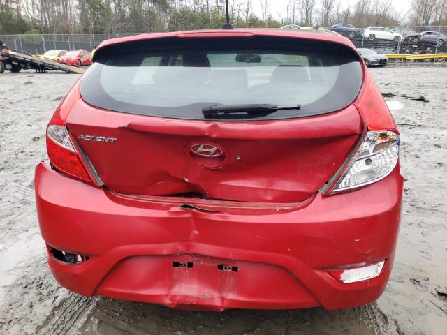 KMHCU5AE6DU100199 - 2013 HYUNDAI ACCENT GLS RED photo 6