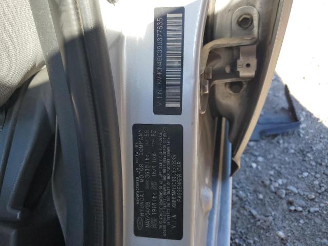 KMHCN46C39U377835 - 2009 HYUNDAI ACCENT GLS SILVER photo 13