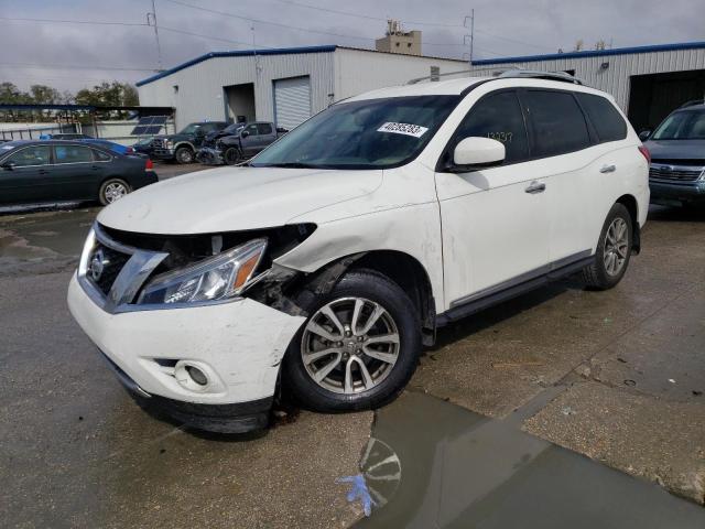 5N1AR2MN6FC689783 - 2015 NISSAN PATHFINDER S WHITE photo 1