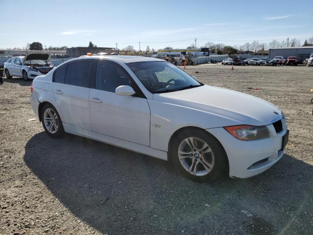 WBAVC57558NK77508 - 2008 BMW 328 I SULEV WHITE photo 4