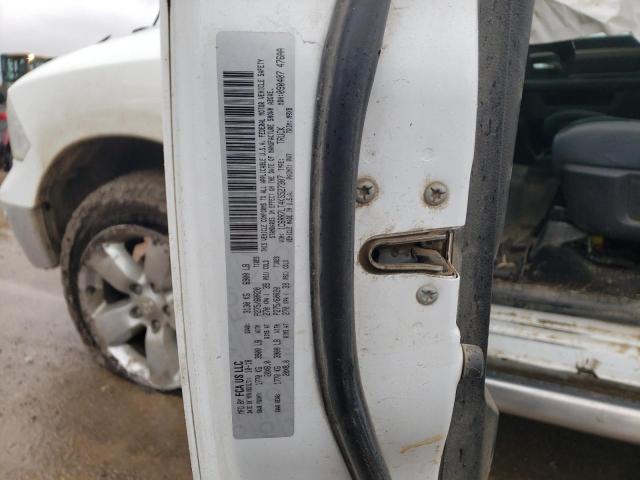 1C6RR7LT4KS527307 - 2019 RAM 1500 CLASS SLT თეთრი ფოტო 12