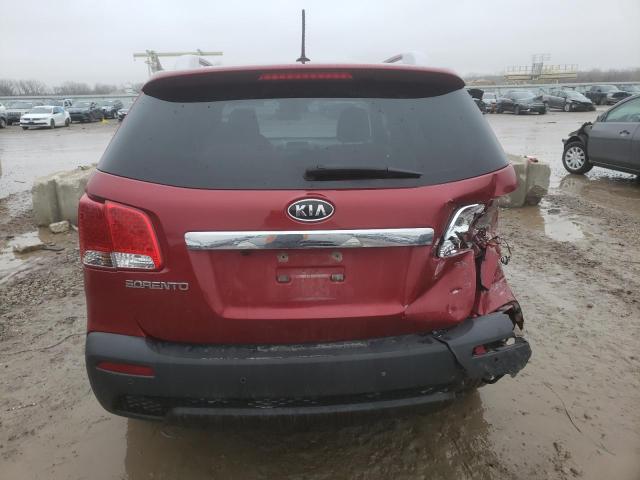 5XYKUDA14BG055902 - 2011 KIA SORENTO EX MAROON photo 6