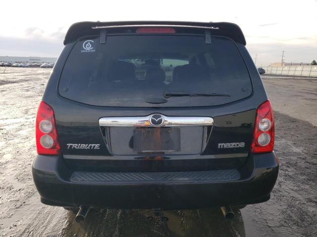 4F2CZ96196KM13247 - 2006 MAZDA TRIBUTE S BLACK photo 6