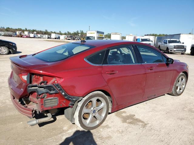 3FA6P0H78FR159824 - 2015 FORD FUSION SE RED photo 3