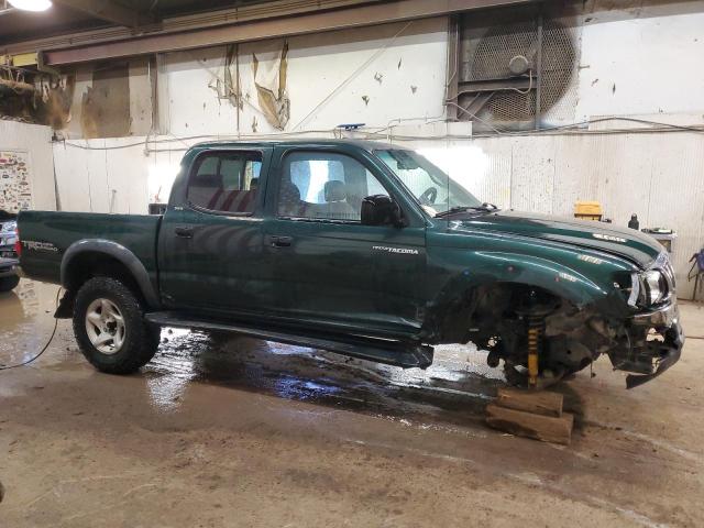 5TEHN72N72Z888769 - 2002 TOYOTA TACOMA DOUBLE CAB GREEN photo 4