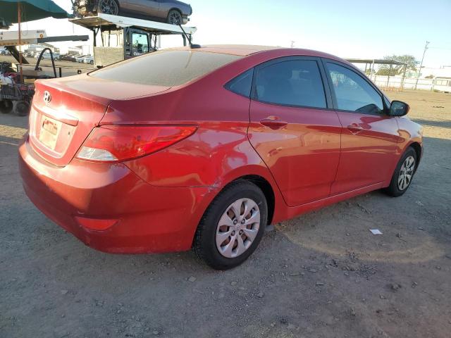 KMHCT4AE2FU832636 - 2015 HYUNDAI ACCENT GLS RED photo 3