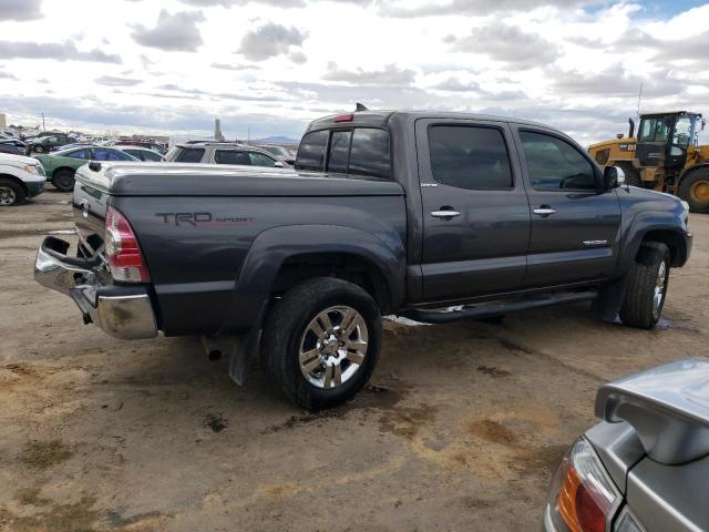 5TFJU4GN6DX032336 - 2013 TOYOTA TACOMA DOUBLE CAB PRERUNNER GRAY photo 3