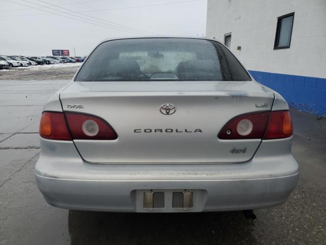 1NXBR12E42Z630740 - 2002 TOYOTA COROLLA CE SILVER photo 6