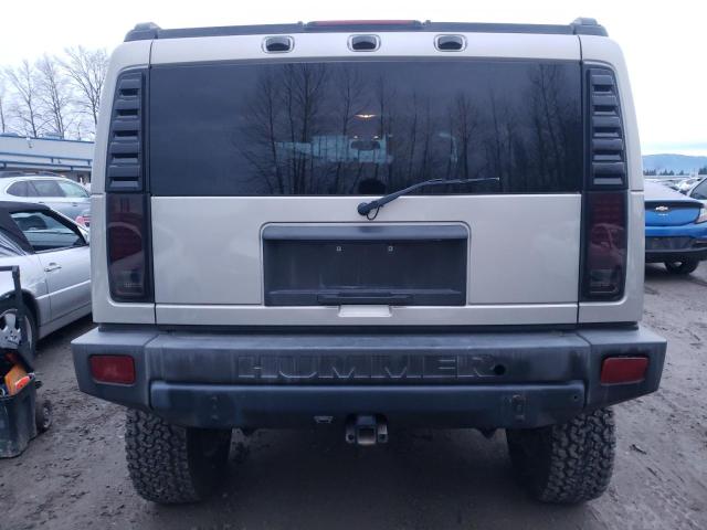 5GRGN23U05H130877 - 2005 HUMMER H2 GRAY photo 6