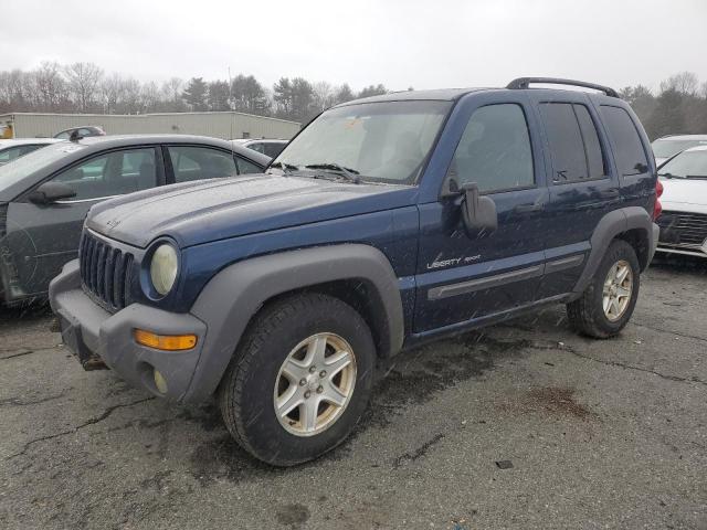 1J4GL48K53W721381 - 2003 JEEP LIBERTY SPORT BLUE photo 1