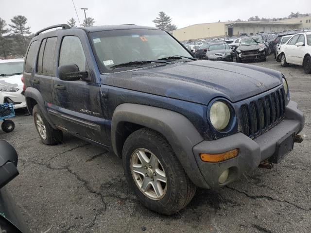 1J4GL48K53W721381 - 2003 JEEP LIBERTY SPORT BLUE photo 4