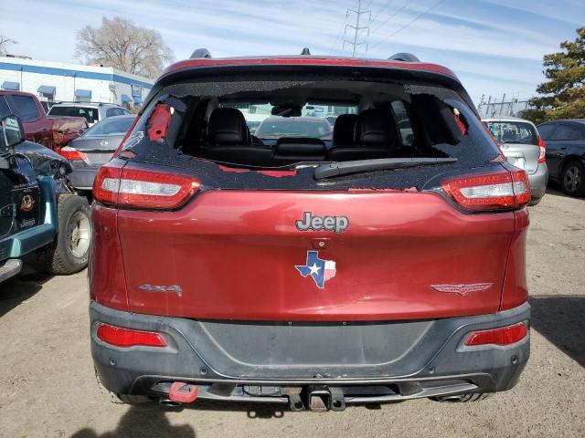 1C4PJMBS7EW251619 - 2014 JEEP CHEROKEE TRAILHAWK RED photo 6