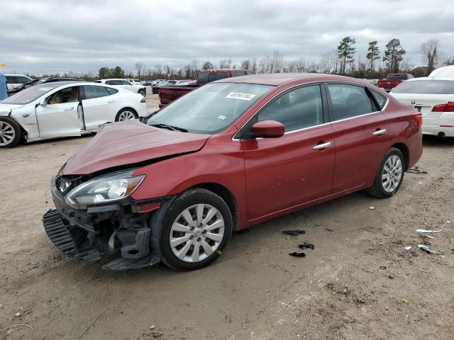 3N1AB7AP4HL679565 - 2017 NISSAN SENTRA S RED photo 1