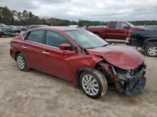 3N1AB7AP4HL679565 - 2017 NISSAN SENTRA S RED photo 4