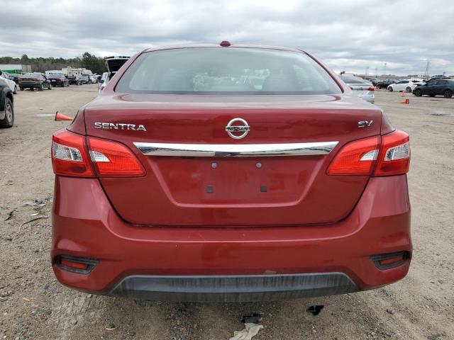 3N1AB7AP4HL679565 - 2017 NISSAN SENTRA S RED photo 6