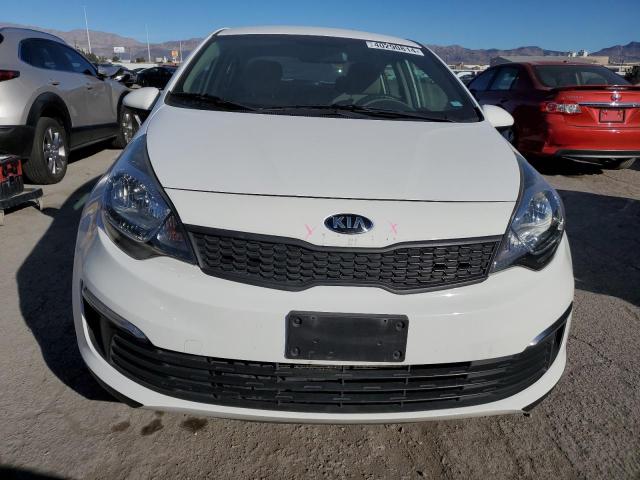 KNADM4A35G6599620 - 2016 KIA RIO LX WHITE photo 5