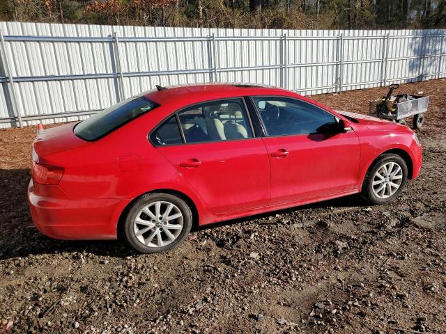 3VWDX7AJ8CM402036 - 2012 VOLKSWAGEN JETTA SE RED photo 3