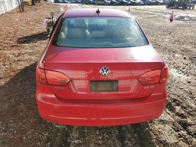 3VWDX7AJ8CM402036 - 2012 VOLKSWAGEN JETTA SE RED photo 6