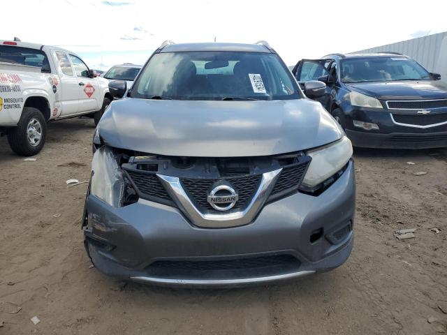 KNMAT2MV3FP568126 - 2015 NISSAN ROGUE S GRAY photo 5