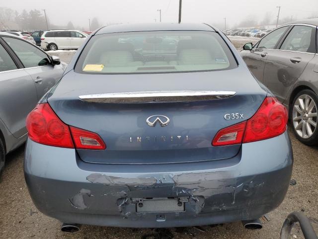 JNKBV61F27M800302 - 2007 INFINITI G35 BLUE photo 6