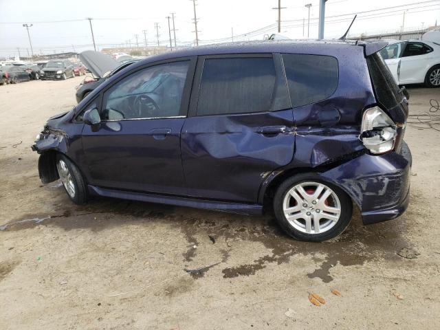 JHMGD386X8S033468 - 2008 HONDA FIT SPORT BLUE photo 2