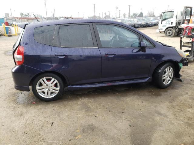 JHMGD386X8S033468 - 2008 HONDA FIT SPORT BLUE photo 3