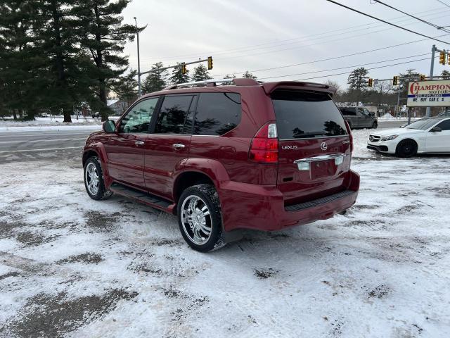 JTJBT20X380153554 - 2008 LEXUS GX 470 MAROON photo 4