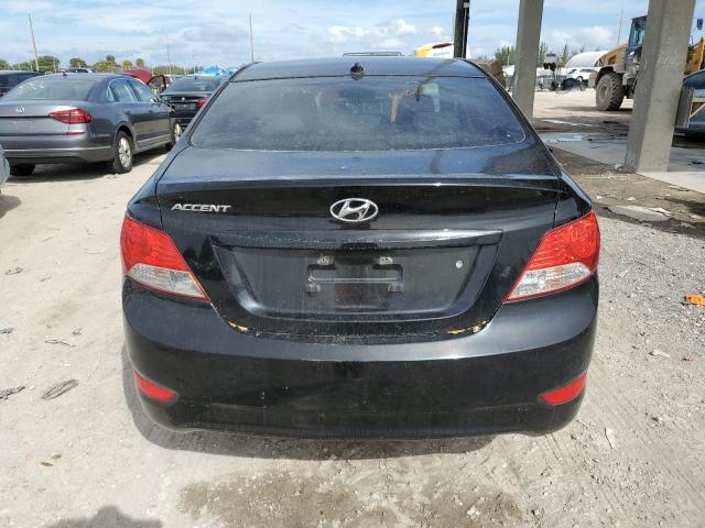 KMHCT4AE2CU204880 - 2012 HYUNDAI ACCENT GLS BLACK photo 6