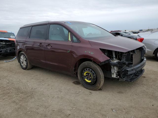 KNDMB5C15G6184971 - 2016 KIA SEDONA LX BURGUNDY photo 4