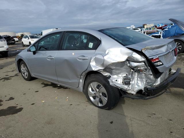 19XFB2F52EE217048 - 2014 HONDA CIVIC LX SILVER photo 2