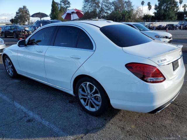 55SWF4JB7GU124678 - 2016 MERCEDES-BENZ C 300 WHITE photo 2