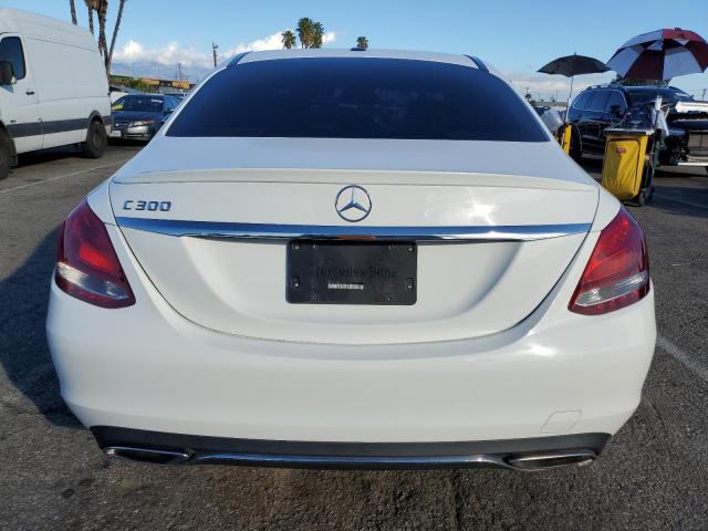 55SWF4JB7GU124678 - 2016 MERCEDES-BENZ C 300 WHITE photo 6