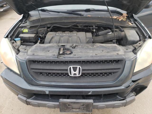 2HKYF18655H523556 - 2005 HONDA PILOT EXL BLUE photo 11