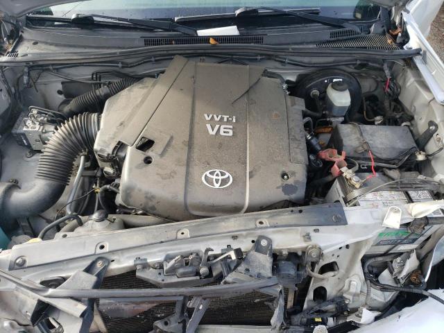 5TEUU42N45Z117755 - 2005 TOYOTA TACOMA ACCESS CAB ვერცხლისფერი ფოტო 11