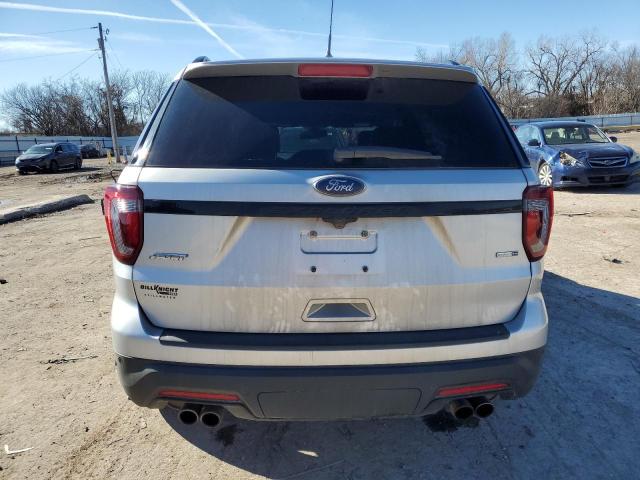 1FM5K8GT3KGA88370 - 2019 FORD EXPLORER SPORT SILVER photo 6