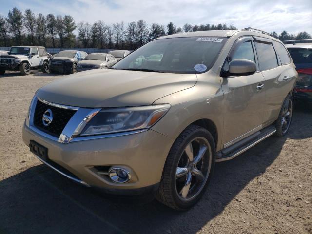 5N1AR2MM7DC606592 - 2013 NISSAN PATHFINDER S GOLD photo 1