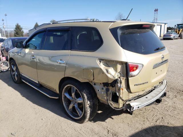 5N1AR2MM7DC606592 - 2013 NISSAN PATHFINDER S GOLD photo 2