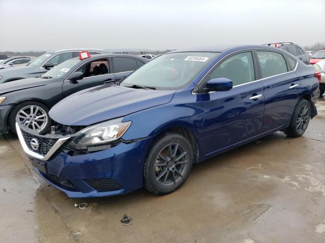 3N1AB7AP7KY370859 - 2019 NISSAN SENTRA S BLUE photo 1