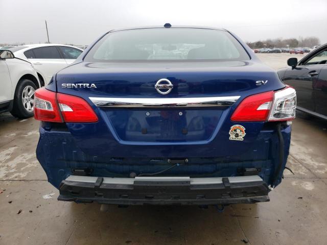 3N1AB7AP7KY370859 - 2019 NISSAN SENTRA S BLUE photo 6