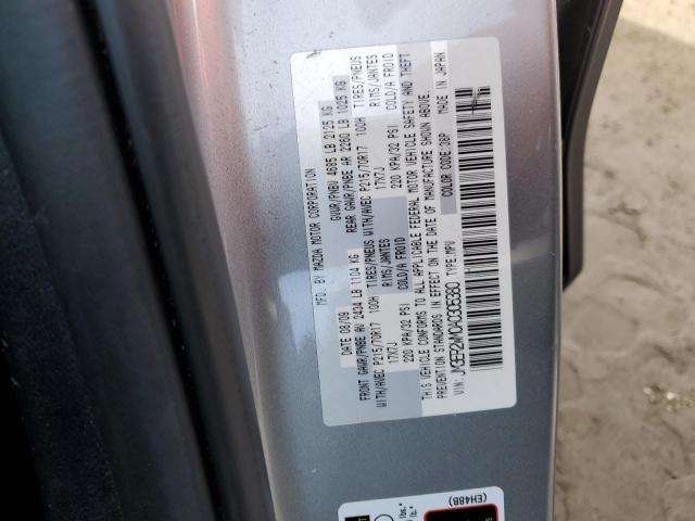 JM3ER2WM0A0305380 - 2010 MAZDA CX-7 GRAY photo 12