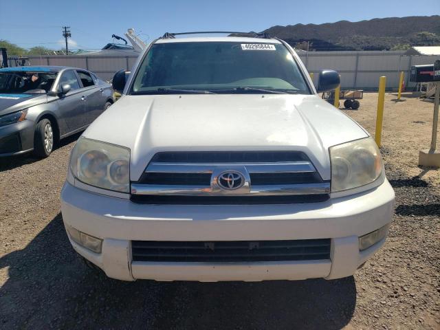 JTEZU14R850052280 - 2005 TOYOTA 4RUNNER SR5 WHITE photo 5