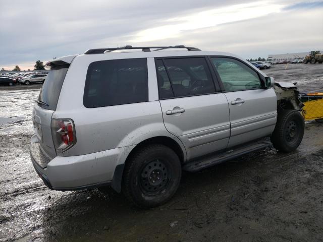 5FNYF18587B028339 - 2007 HONDA PILOT EXL SILVER photo 3