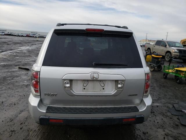 5FNYF18587B028339 - 2007 HONDA PILOT EXL SILVER photo 6