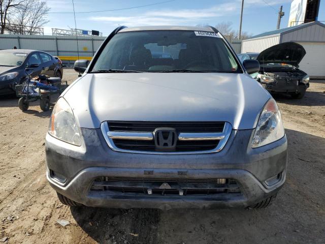 JHLRD684X2C024722 - 2002 HONDA CR-V LX SILVER photo 5