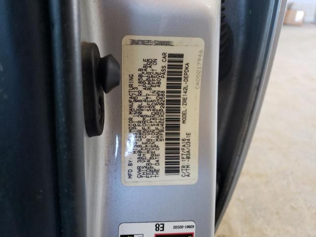 5YFBU4EEXDP202588 - 2013 TOYOTA COROLLA BASE SILVER photo 12