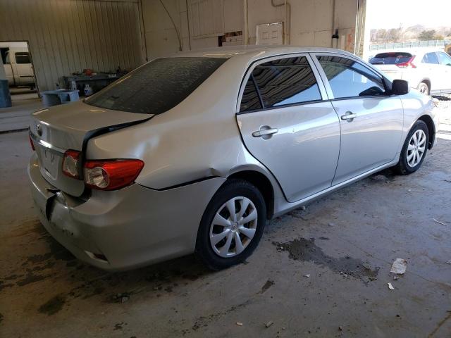 5YFBU4EEXDP202588 - 2013 TOYOTA COROLLA BASE SILVER photo 3