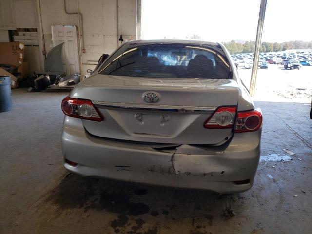5YFBU4EEXDP202588 - 2013 TOYOTA COROLLA BASE SILVER photo 6