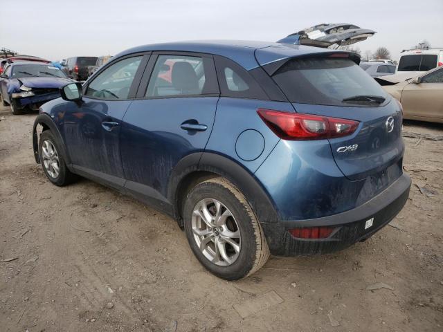 JM1DKDB76J0312709 - 2018 MAZDA CX-3 SPORT BLUE photo 2